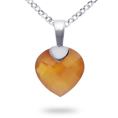 Carnelian heart pendant 'Australia'