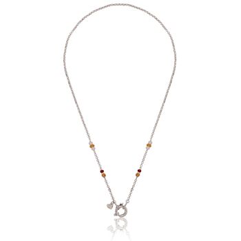 Collier chaîne de pierres précieuses 'Sun' en argent sterling avec citrine 1