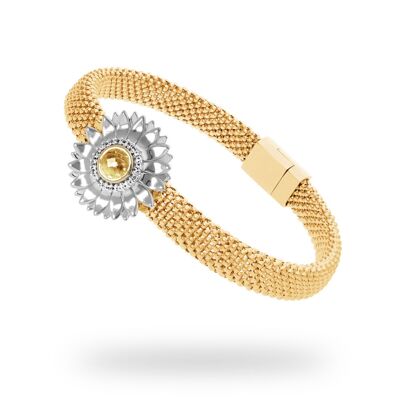 Bracelet 'Sun' Gold-plated, with magnetic clasp