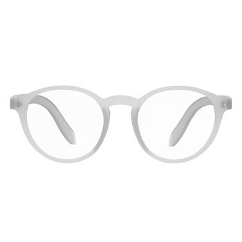 Foxmans Blue Light Blocking Computer Glasses - The Lennon Everyday Lens (crystal frame) Hommes et femmes Cadres élégants 1