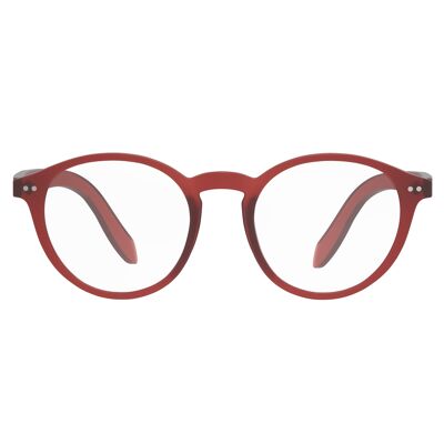 Foxmans Blaulicht blockierende Computerbrille - Die Lennon Alltagslinse (roter Rahmen) Stilvolle Herren- und Damenrahmen