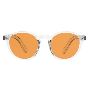 Foxmans Blue Light Blocking Computer Glasses - The Lennon Heavy Duty Lens (crystal frame) Mens & Womens Stylish Frames 1