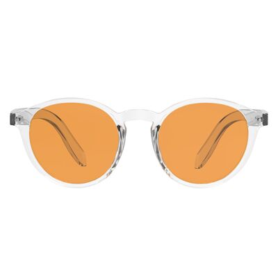 Gafas para computadora con bloqueo de luz azul Foxmans - La lente resistente de Lennon (marco de cristal) para hombres y mujeres