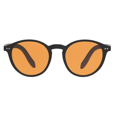 Gafas para computadora con bloqueo de luz azul Foxmans - La lente resistente de Lennon (marco negro) marcos elegantes para hombres y mujeres