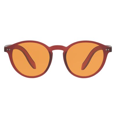 Foxmans Blaulicht blockierende Computerbrille - Das Lennon Heavy Duty Objektiv (roter Rahmen) Stilvolle Herren- und Damenrahmen