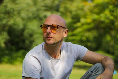 Foxmans Blue Light Blocking Computer Glasses - The Lennon Everyday Lens with Heavy Duty Clip-ons (black frame) Mens & Womens Stylish Frames