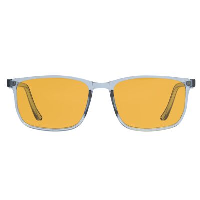 Foxmans Blaulicht blockierende Computerbrille - Die Harrison Heavy Duty Linse (Kristallrahmen) Stilvolle Herren- und Damenrahmen