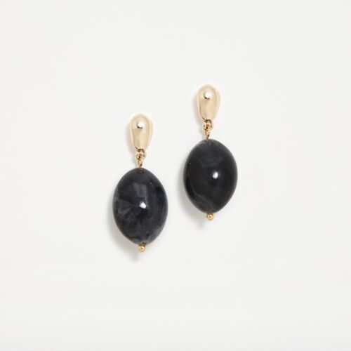 PENDIENTES TOSCANA NEGRA