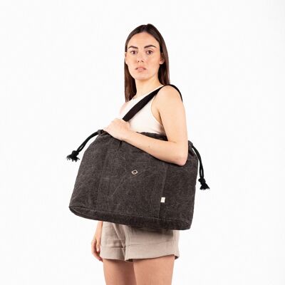 HYDRA BLACK BEACH BAG