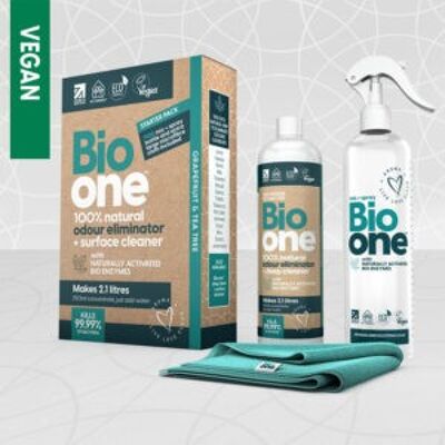 Bio one™ odour eliminator + surface cleaner bundle
