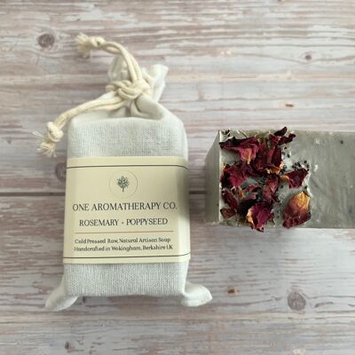 Savon Végétalien Romarin & Pavot | Une compagnie d'aromathérapie.