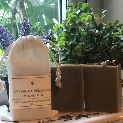 Savon Végétalien Lavande & Olive | Une compagnie d'aromathérapie.