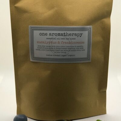 Eucalyptus & Frankincense Bath Spa Salts | One Aromatherapy Co. - 250g