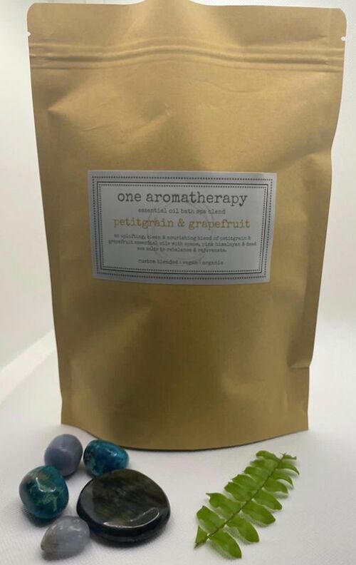 Petitgrain & Grapefruit Bath Spa Salts | One Aromatherapy Co. - 250g