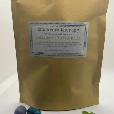 Petitgrain & Grapefruit Bath Spa Salts | One Aromatherapy Co. - 250g