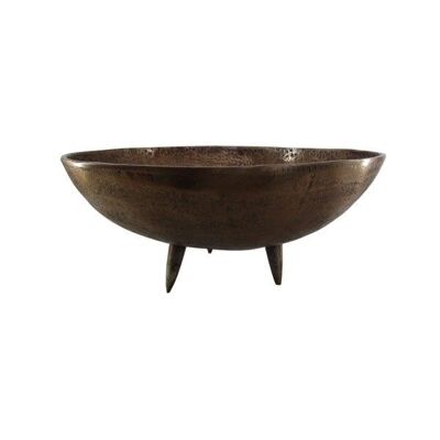 Round Bowl - L - Iron - Gold - Karpathos - 40cm diameter