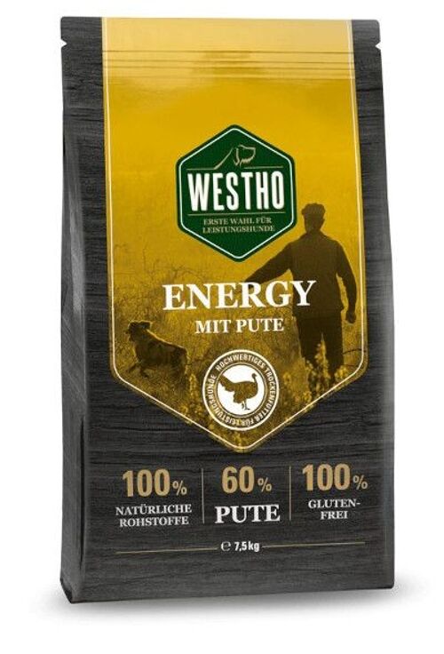 Hundefutter Trockenfutter Westho Energy 7,5 kg (mit 60 % Pute)
