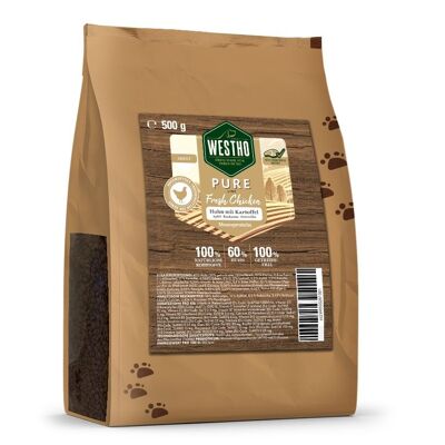 Pienso para perros Pure Line Pollo & Patatas 500g (con un 60% de pollo)