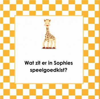 Livre cartonné bébé Sophie la girafe : Premiers mots 3