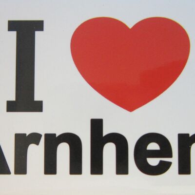 Imán de nevera I Love Arnhem