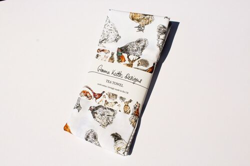 Chickens Cotton Tea Towel