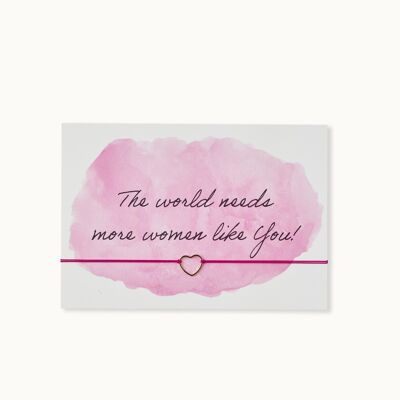 Pulsera tarjeta: Mujeres como tú