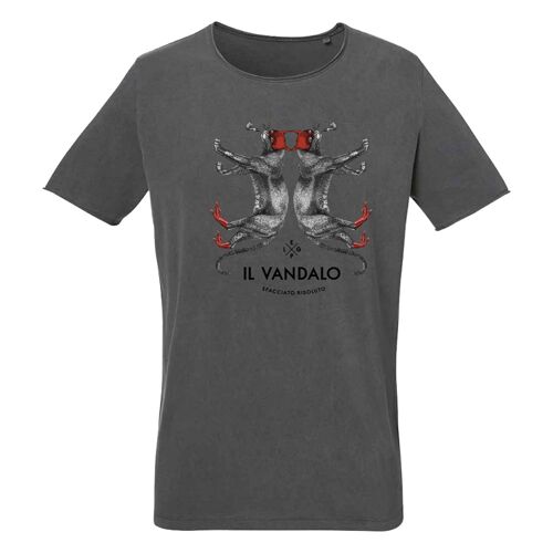 TSHIRT "VANDALO" GLEP GREY COTONE ORGANICO