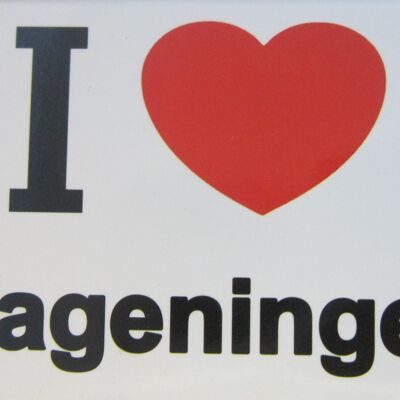Imán de nevera I Love Wageningen