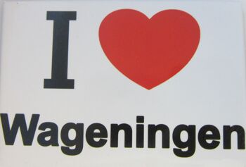 Aimant de réfrigérateur I Love Wageningen 1