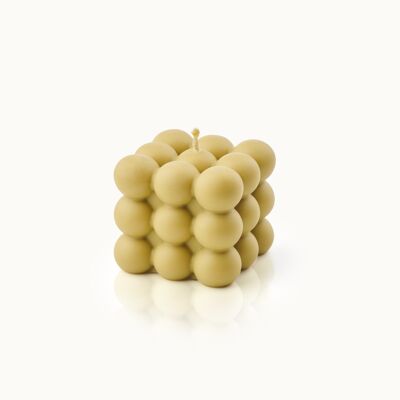 Bubble candle S Olive