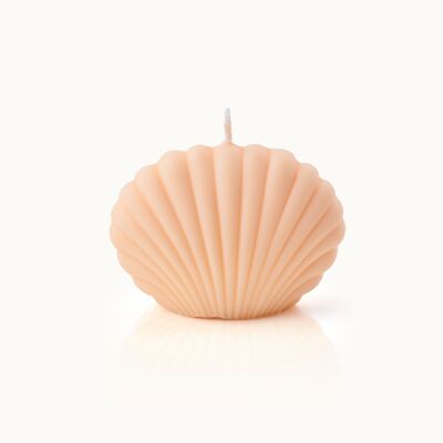 Seashell Candle Large Peach