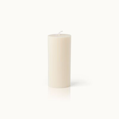 Candle The Greek Big Medium white