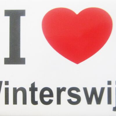 Aimant de réfrigérateur J'aime Winterswijk