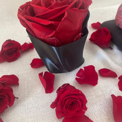 1 rose eternelle flower box noir