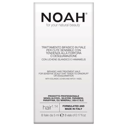 NOAH 1.14 Viales de tratamiento capilar bifásico para cuero cabelludo sensible y caspa