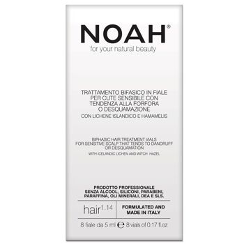 NOAH 1.14 Biphasic Hair Treatment Vials for Sensitive Scalp and Pellicules 1