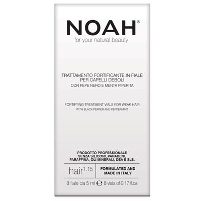 NOAH 1.15 Ampoules de traitement capillaire fortifiant pour cheveux affaiblis