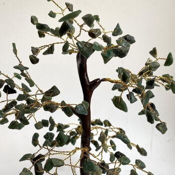 Arbre à pierres précieuses, 200 perles, 20 cm, aventurine verte 2