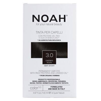 NOAH – 3.0 Permanent Hair Dye- DARK BROWN 140ML