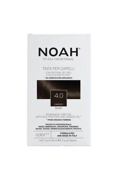 NOAH – 4.0 Permanent Hair Dye- BROWN 140ML