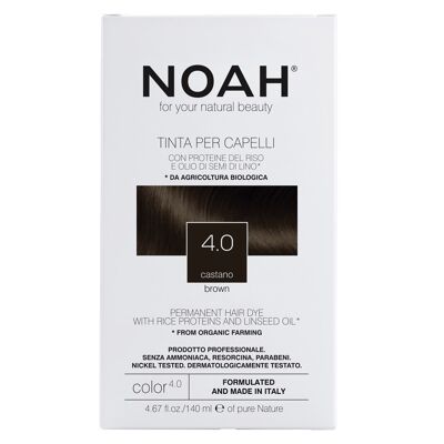 NOAH – 4.0 Teinture Capillaire Permanente- MARRON 140ML