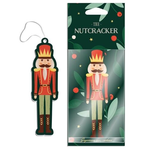 Gingerbread Nutcracker Christmas Air Freshener