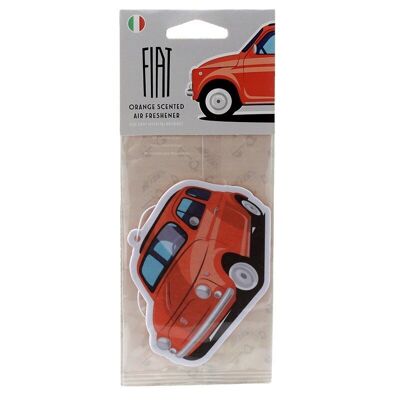 Désodorisant Fiat 500 rétro rouge parfumé à l'orange