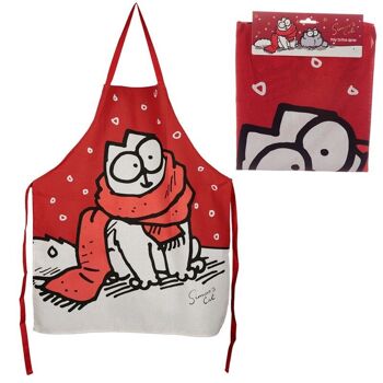 Tablier en poly coton - Noël Simon's Cat 1