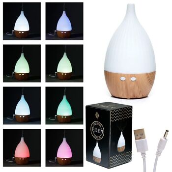 Eden Radiance Diffuseur d'arôme USB à changement de couleur 1