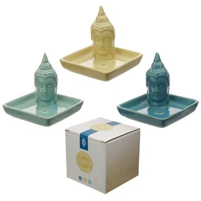 Eden Keramik Thai Buddha Räucherstäbchen & Zapfen Brennerschale