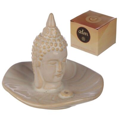 Eden Thai Buddha - Quemador de conos y varillas de incienso de cerámica
