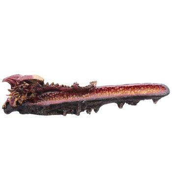 Brûleur de bâton d'encens Geode Crystal Dragon Affleurement Ashcatcher 3