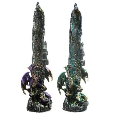 Bruciatore di bastoncini di incenso Dragon Waterfall verticale Ashcatcher