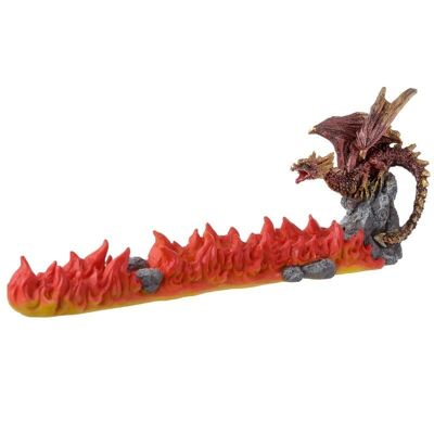 Red Dragon Volcano Ashcatcher Incense Stick Burner